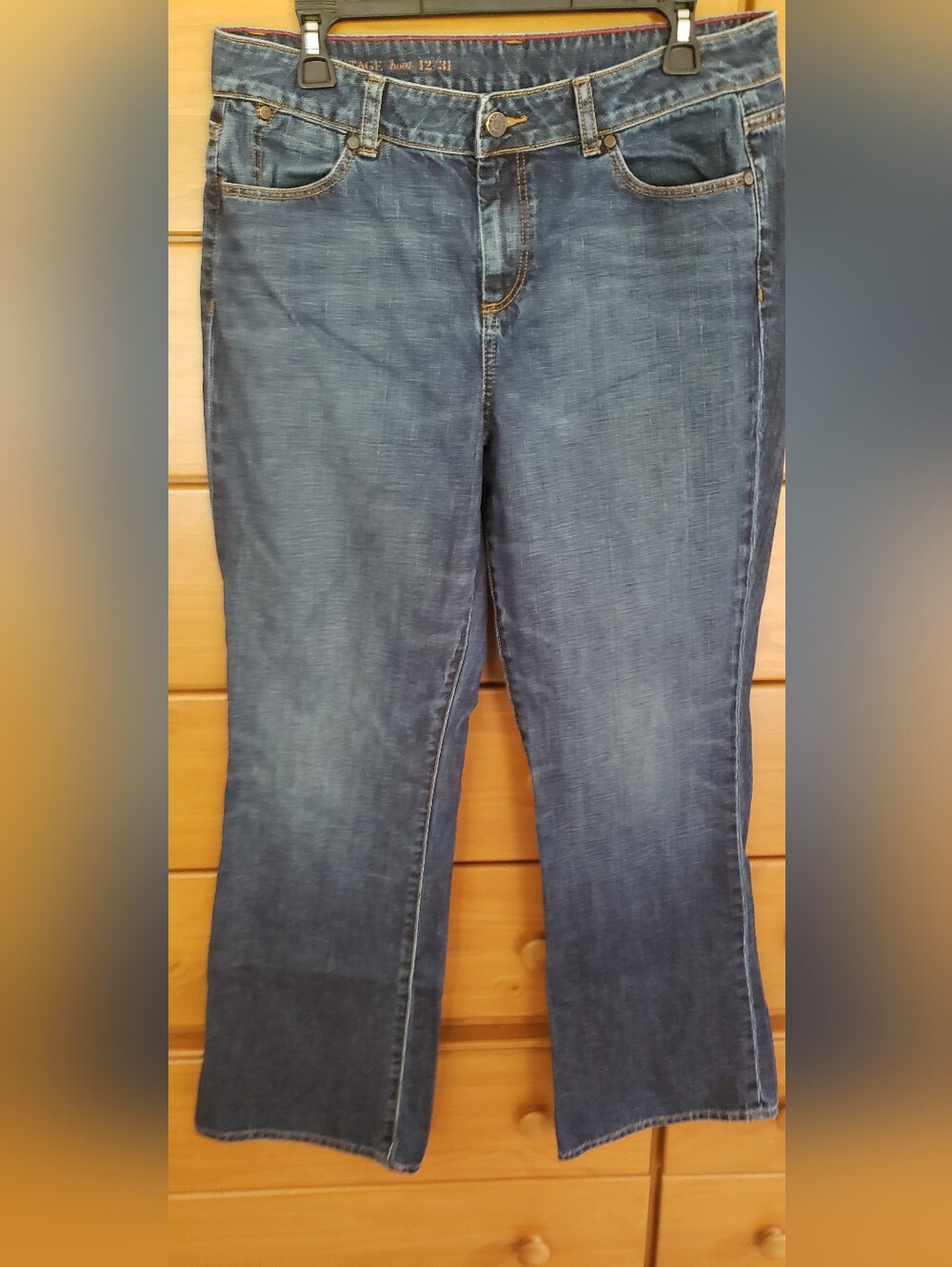 Talbots Women's Midnight Blue Bootcut Stretch Jeans